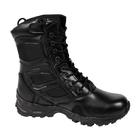 Comfortable Light-weight Deployment Boot with Side-Zip Convenience & Shineable Toe for Use with Uniforms