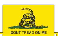 Gadsden Flag "Don't Tread On Me" Navy Jack Revolutionary War Rebels Militia 1776 4th of July USMC Marine Corps Iron on Patch Velcro Patch